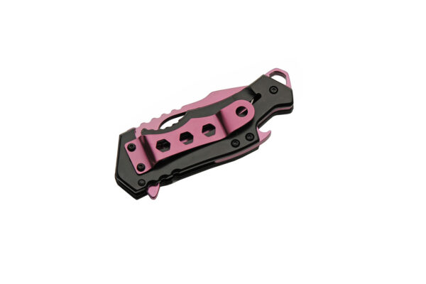 Pink Ballistics Stainless Steel Blade | ABS Handle 3.75 inch EDC Pocket Folding Knife
