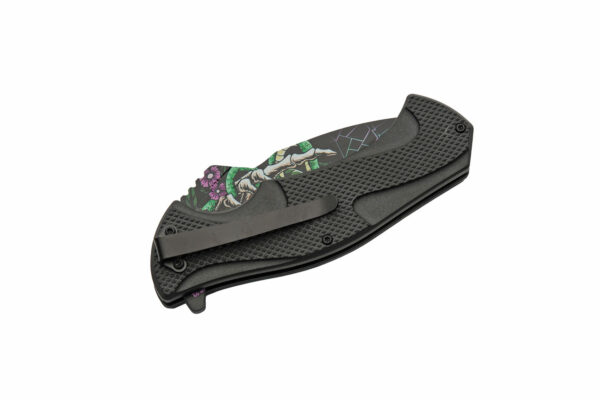 Serpent & Skull Stainless Steel Blade | ABS Handle 5 inch EDC Pocket Folding Knife