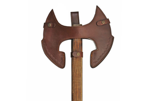 Celtic Stainless Steel Blade | Ash Wood Handle 32.5 inch Battle Axe