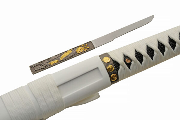 Crab Tomoe Stainless Steel Blade | Wrapped Hardwood Handle 41 inch Katana Sword