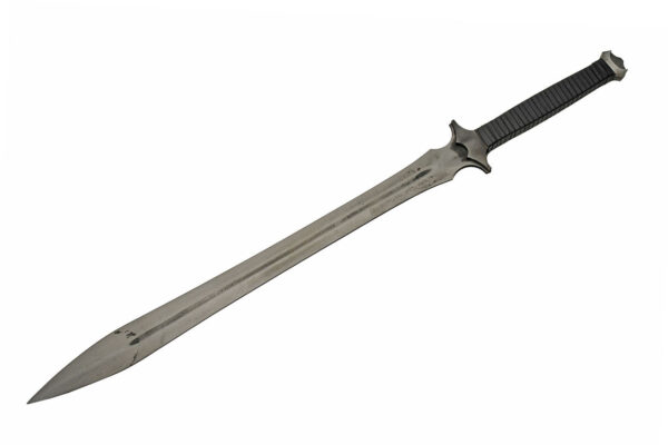 Dark Xiphos Manganese Steel Blade | Leather Wrapped Handle 37 inch Sword