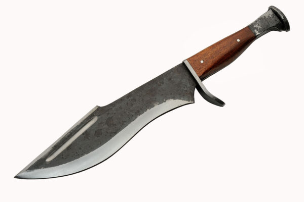 Forged Leaf Carbon Steel Blade | Wooden Handle 13.75 inch EDC Hunting Knife