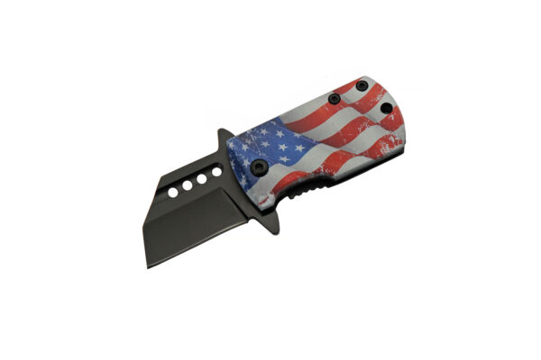 US Waving Flag Stainless Steel Blade | ABS Handle 3.25 inch EDC Cold Steel Pocket Folding Knife