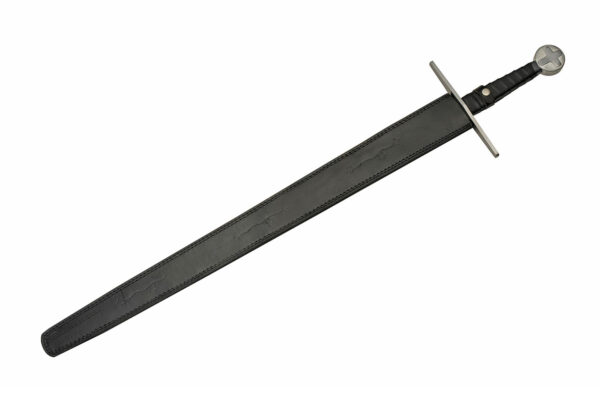 Medieval Crossback Stainless Steel Blade | Leather Wrapped Handle 40 inch Sword