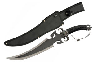 Ghoul Stainless Steel Blade | Nylon Wrapped Handle 19.5 inch Fantasy Knife
