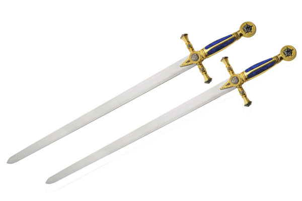 Double Mason Stainless Steel Blade | Zinc Alloy Handle 29.5 inch Sword