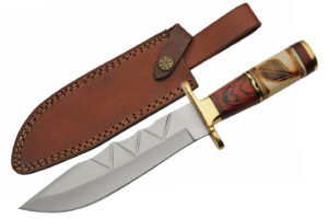 Leaf Bone Stainless Steel Blade | Pakkawood Handle 12.25 inch Edc Hunting Knife