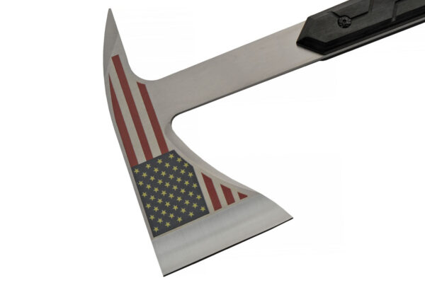 Old Glory Stainless Steel Blade | Black Wood Handle 12 inch Edc Axe