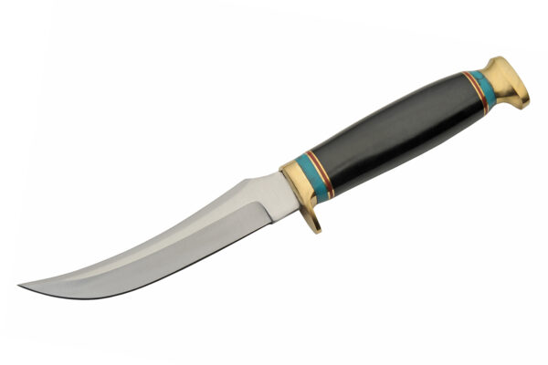 Black Tiger Skin Stainless Steel Blade | Resin Handle 10.75″ Edc Hunting Knife