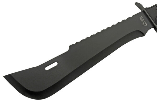 Black Panga Stainless Steel Blade | Rubberized Handle 16 inch Edc Hunting Machete