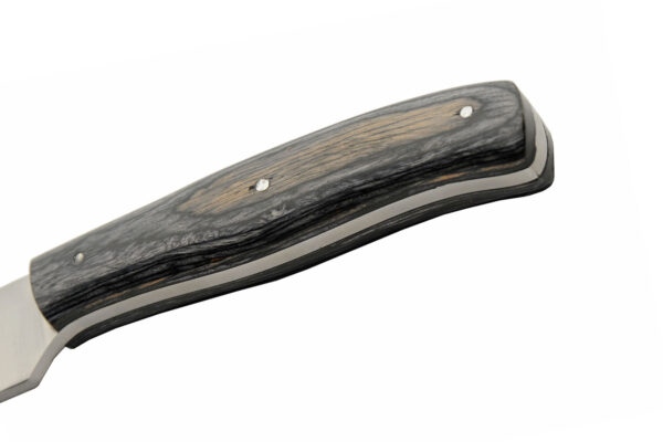 Farmers Stainless Steel Blade Black Wood Handle 8 inch Edc Hunting Knife