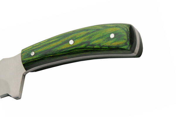 Green Farmers Stainless Steel Blade Wooden Handle 7.25 inch Edc Hunting Knife