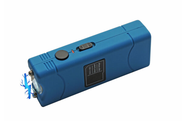 4″ Blue Mini Spark Stun Gun With Built-in Charger