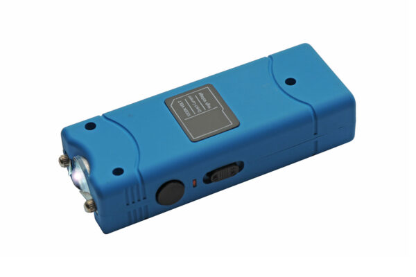4″ Blue Mini Spark Stun Gun With Built-in Charger