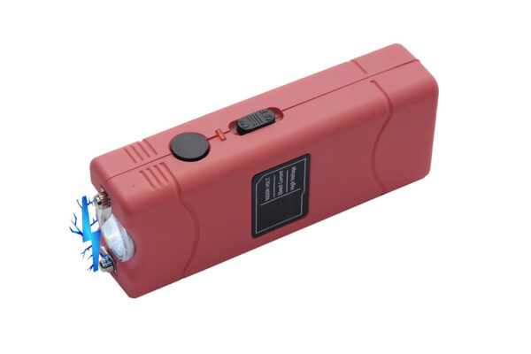 4″ Pink Mini Spark Stun Gun With Built-in Charger