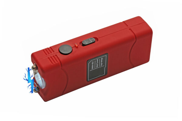 4″ Red Mini Spark Stun Gun With Built-in Charger