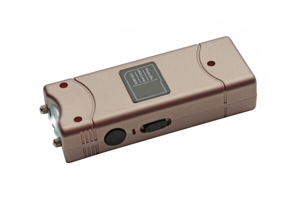 4″ Rose Gold Mini Spark Stun Gun With Built-in Charger