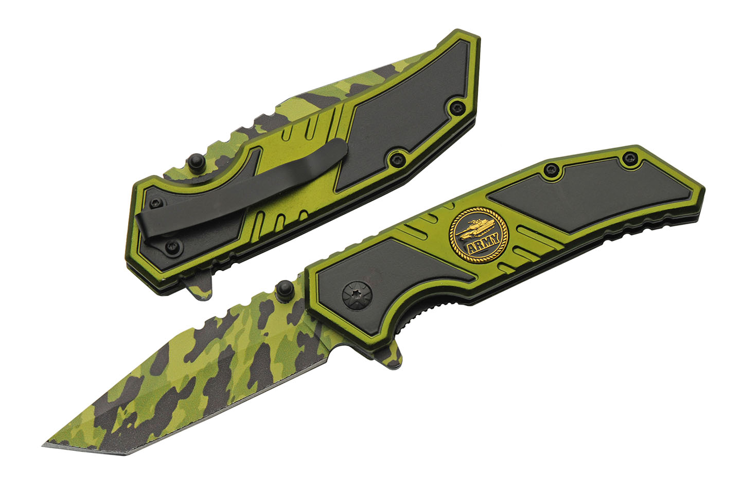 Camo Pattern Folding Knife 7.5″ Stainless Steel Blade Camo Pattern Folding Knife 7.5″ Stainless Steel Blade