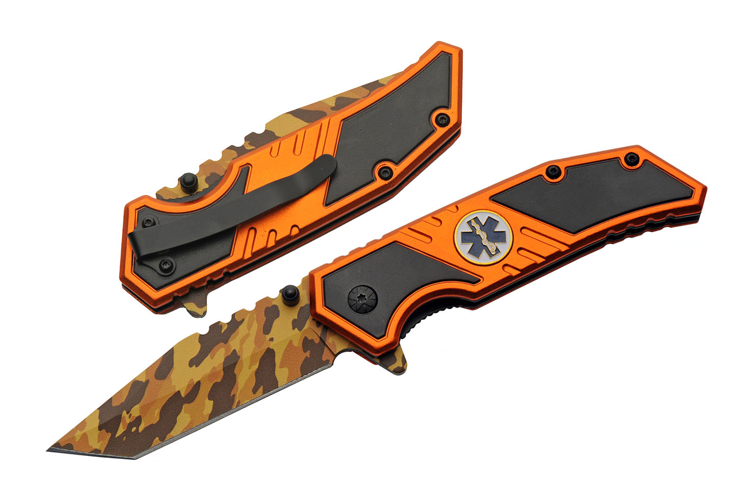 Camo Pattern Folding Knife 7.5″ Stainless Steel Blade Camo Pattern Folding Knife 7.5″ Stainless Steel Blade