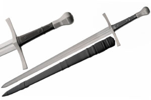 46″ Medieval Shadow Sword With Scabbard Carbon Steel Blade