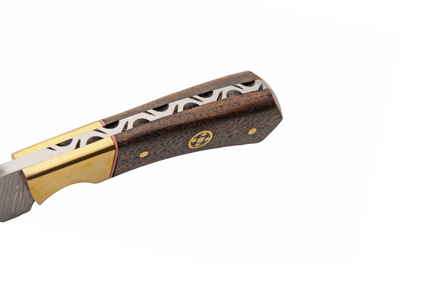 6.5″ Bronze Baron Hunting Knife Damascus Steel Blade 6.5″ Bronze Baron Hunting Knife Damascus Steel Blade