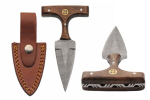 4.5″ Mosaic Push Dagger Damascus Steel Blade