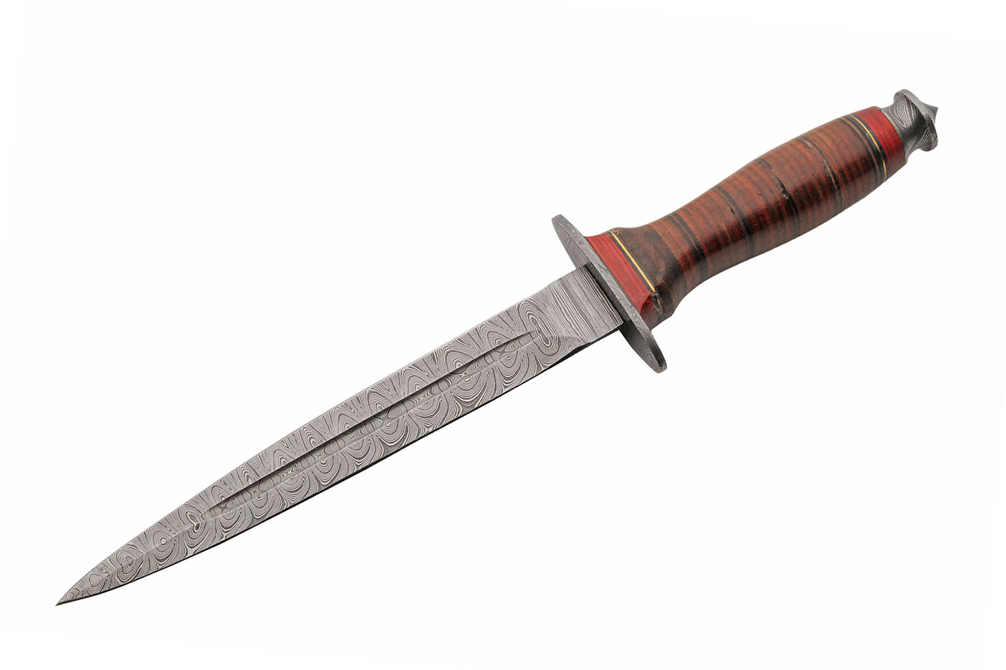 13″ Square Commando Dagger With Leather Sheath 13″ Square Commando Dagger With Leather Sheath