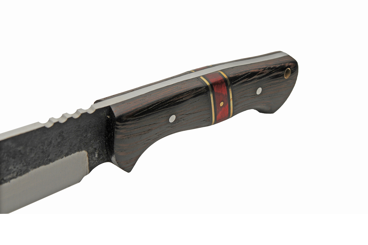 15″ Forged Bowie Hunting Knife With Leather Sheath 15″ Forged Bowie Hunting Knife With Leather Sheath