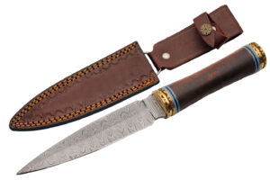 11.75″ Scottish Dagger Knife With Leather Sheath 11.75″ Scottish Dagger Knife With Leather Sheath