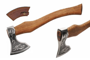 18.5″ Nortic Goathead Axe With Leather Sheath