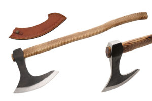 33″ Great Bearded Axe With Leather Sheath
