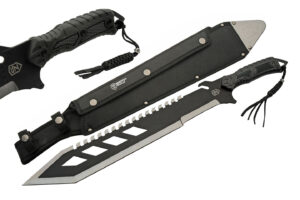 24″ Trident Machete With Clam Pack Stainless Steel Blade