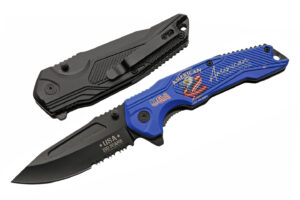 250th Anniversary Blue Folding Knife With Clip Aluminum Blade 250th Anniversary Blue Folding Knife With Clip Aluminum Blade