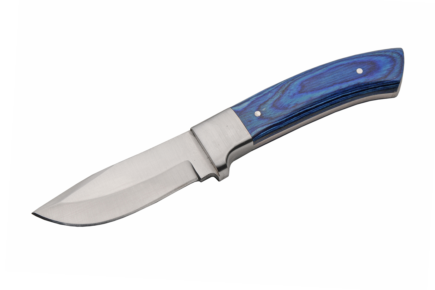 7.5″ Chrome Sapphire Hunting Knife With Leather Sheath 7.5″ Chrome Sapphire Hunting Knife With Leather Sheath