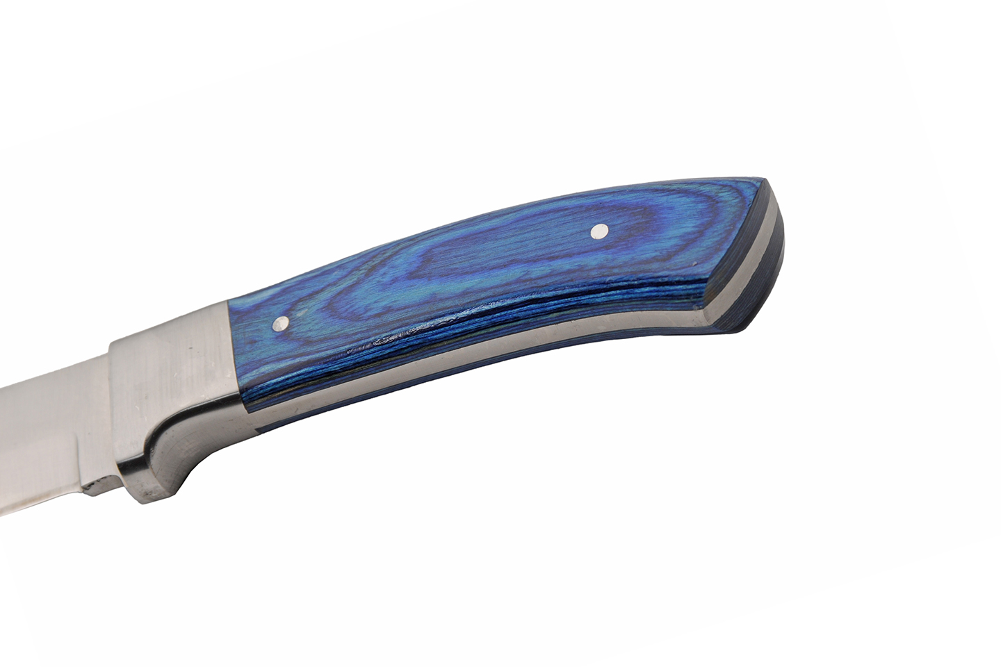 7.5″ Chrome Sapphire Hunting Knife With Leather Sheath 7.5″ Chrome Sapphire Hunting Knife With Leather Sheath