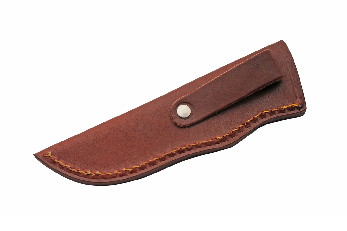 7.5″ Chrome Sapphire Hunting Knife With Leather Sheath 7.5″ Chrome Sapphire Hunting Knife With Leather Sheath