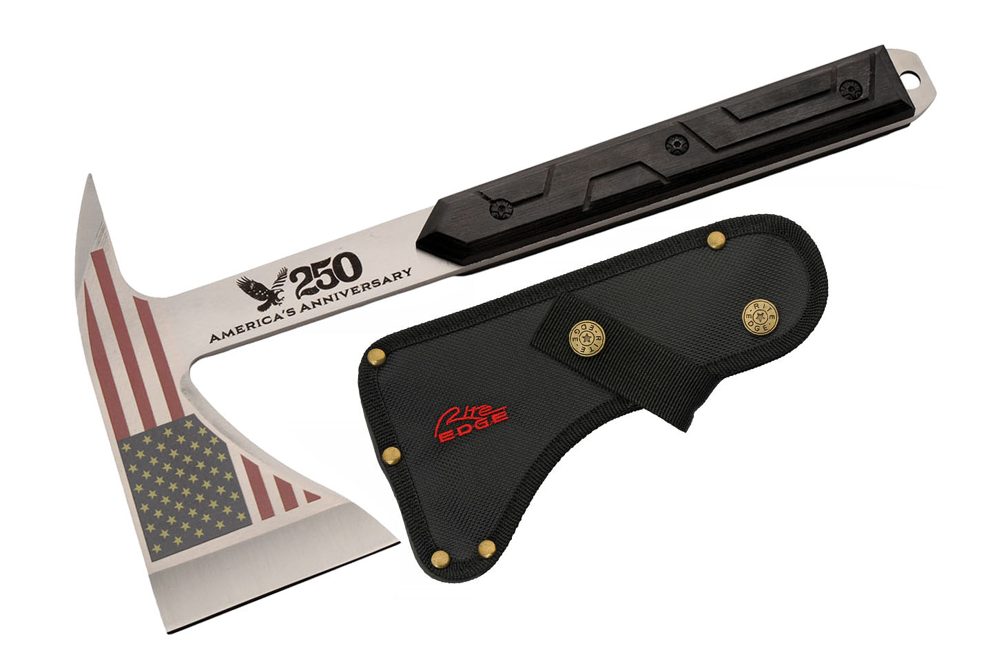 12″ USA Flag Axe American Anniversary with Nylon Sheath 12″ USA Flag Axe American Anniversary with Nylon Sheath