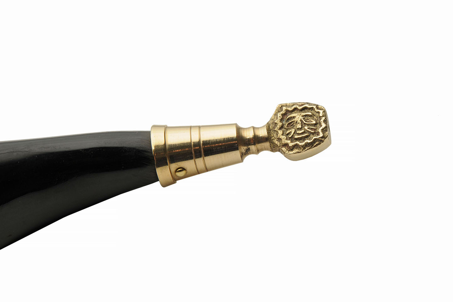 10oz. Black Brass Horn Viking Medieval Style Drinking Horn 10oz. Black Brass Horn Viking Medieval Style Drinking Horn