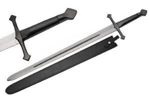 Medieval Knight Sword with Leather Wrapped Handle and Sheath Medieval Knight Sword with Leather Wrapped Handle and Sheath
