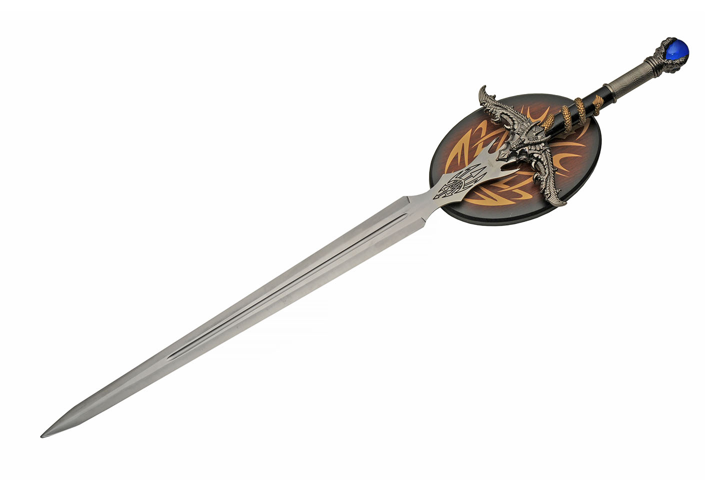 Dragon Gem Fantasy Sword with Wall Plaque Dragon Gem Fantasy Sword with Wall Plaque